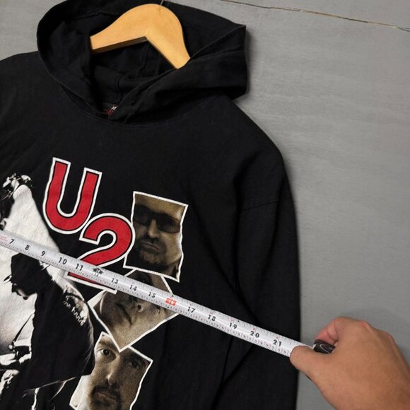 Vintage U2 Rattle and Hum Album Shirt Hoodie Black Size Large - Picture 7 of 7